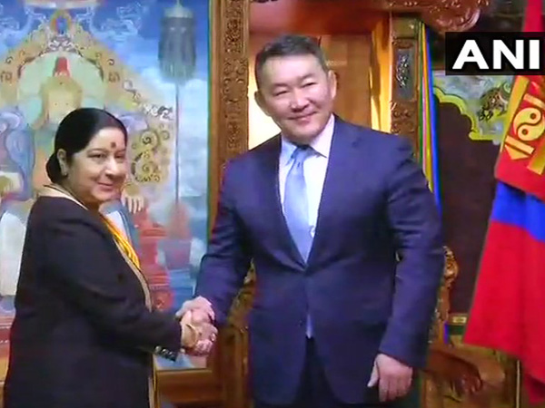 Sushma Swaraj meets President of Mongolia