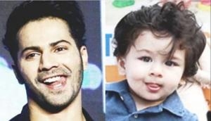 October actor Varun Dhawan compares himself with cutest boy ever Taimur Ali Khan; shares this picture on social media