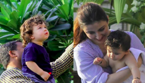Kareena Kapoor's son Taimur Ali Khan chilling by poolside with cousin Inaaya and parents; see pics