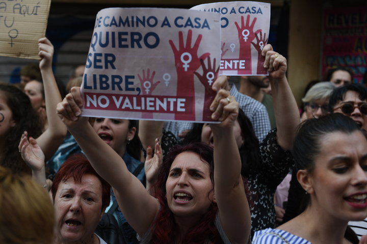 Thousand of demonstrators protest in Spain after men are found guilty in ‘Wolf Pack’ rape case