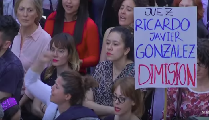 Protest Against Rape in Spain