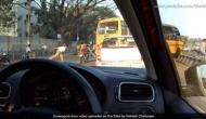 Bengaluru traffic police hurl a shoe at bikers who ditched helmet; video goes viral