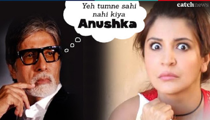Here’s why 102 Not Out actor Amitabh Bachchan is angry with Zero actress Anushka Sharma