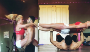Britney Spears shares her workout sessions with boyfriend Sam and they look hot
