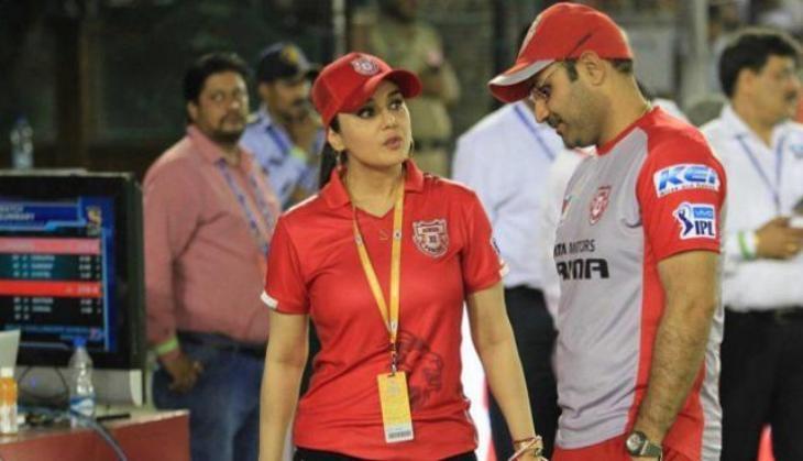 preity zinta Virender Sehwag