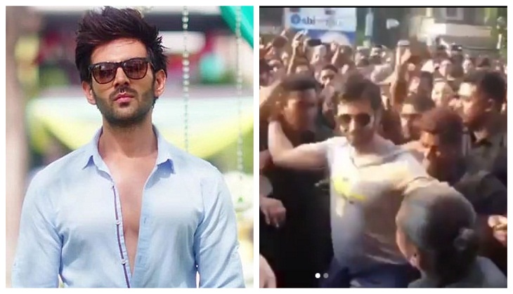 Oh No! Sonu Ke Titu Ki Sweety actor Kartik Aaryan gets injured after being mobbed by fans in Kolkata; video goes viral