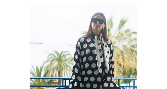 Cannes 2018: Sonam Kapoor arrives at French Riviera in classy black and white maxi dress