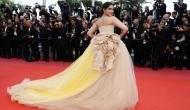  Cannes 2018: Fashionista Sonam Kapoor looks radiant in beige gown at Cannes 2018 red carpet 