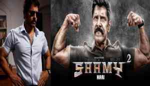 Saamy Square: Chiyaan Vikram is back with a bang as DCP Aarusaamy in the terrific motion poster of Saamy sequel