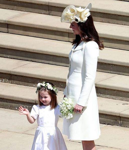 Watch Royal Wedding Princess Charlotte Is A Show Stopper Waves Off As Prince Harry And 6142