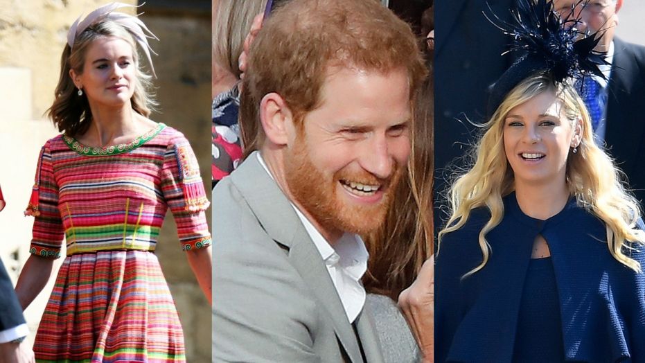 When Prince Harry's ex-girlfriends Chelsy Davy and Cressida arrive at royal wedding, see their expression