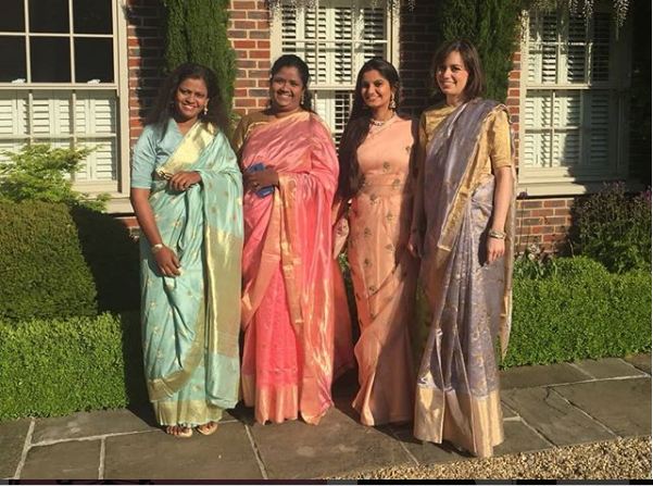 India sari-clad women make a splash at royal wedding