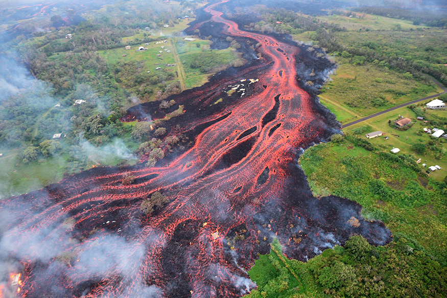 Kilauea Volcano: Lava enters the Pacific Ocean, creating health hazards