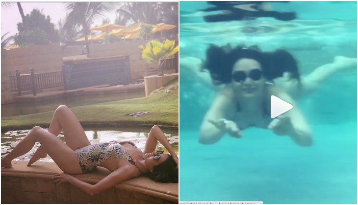 Naagin 3 actress Karishma Tanna sizzles in swimming and underwater photoshoot, see video