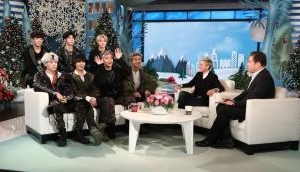  Korean pop-band gets hilariously scared in prank on 'The Ellen DeGeneres' show