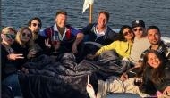 Something's fishy: Priyanka Chopra get cosy and cuddles up to Nick Jonas on a yacht spurring