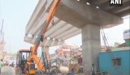 Under construction flyover railings collapse in Varanasi