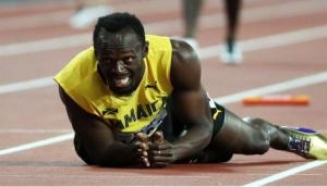 Usain Bolt defeated by his teammate after Bolt lost one of his 9 Olympic medals