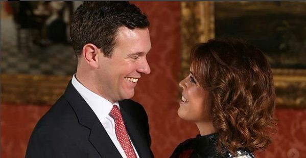 Another royal wedding! Princess Eugenie sends a sweet 'love' message to fiance Jack Brooksbank