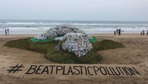 World Environment Day 2018: Sand artist Sudarsan Pattnaik creates world's biggest sand turtle at Puri Beach