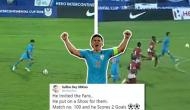 Twitter reaction: Wow what a chip from ‘Sunil Chhetri’ and beautiful gesture at the end