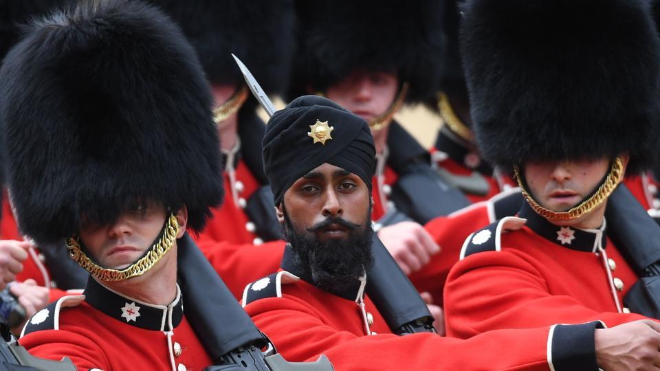 Historic! Sikh Guardsman wear turban during Trooping the Colour parade in UK 