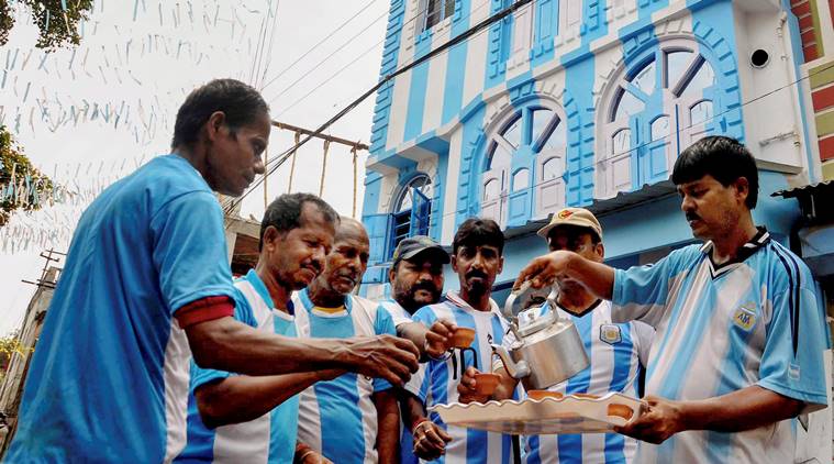 FIFA World Cup 2018: Indian tea stall owner paints entire house in Argentina colours to support Lionel Messi