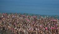 2505 Irish women break world record with mass nude swimming in the Irish Sea
