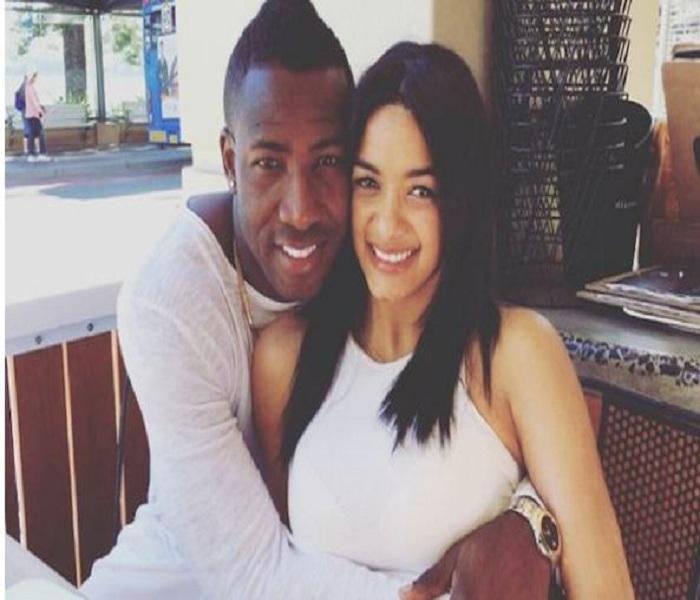 Andre Russell with his hot and cute wife 🔥🔥♥️ 💖,💥❤️🥰 adorable 💥💖  beautiful 💥💖❤️ . .Love💘🔥😍 .
