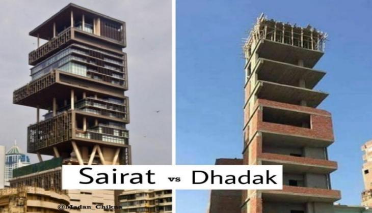 dhadak film comparison of sairat