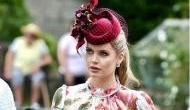Lady Kitty Spencer wore an elegant floral dress to the wedding of Prince Harry's cousin