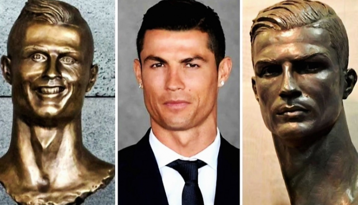 Cristiano Ronaldo Statue Madeira Airport : Ronaldo bust at Madeira Airport replaced by new statue ...