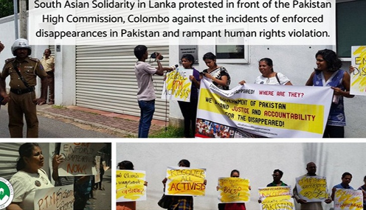 Sri Lanka rights group concerned over enforced disappearances in Pakistan