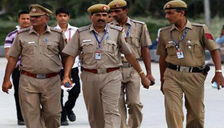 Andhra Pradesh police conduct flag march to advocate free and fair elections