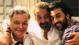 Ranbir Kapoor, Alia Bhatt, Rishi Kapoor came to meet Sanjay Dutt at his home before Sanju release, see pics