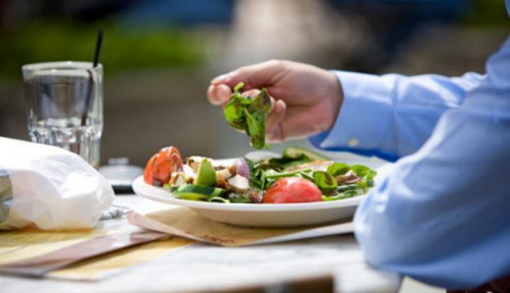 Man Eating Lunch
