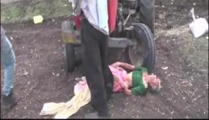Shocking! Son throws his mother in front of tractor and the reason will hit you hard; video goes viral