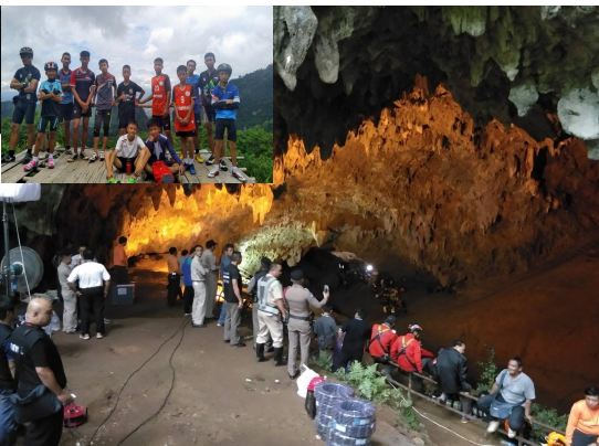 Junior Thai football team trapped in cave Since Saturday, rescue operation underway