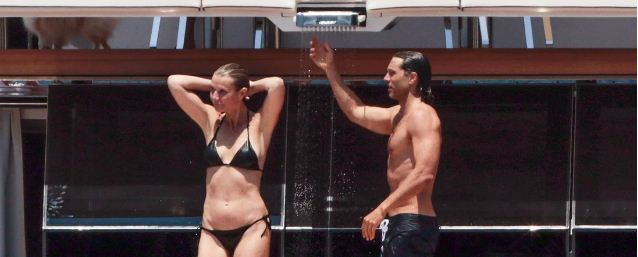 Gwyneth Paltrow spotted in black bikini with Valentino Garavani in Mexico