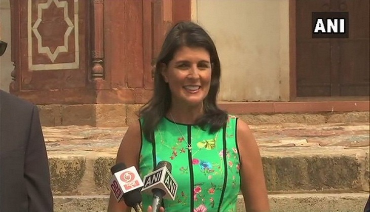 US envoy Nikki Haley visits Gauri Shankar Temple