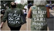 Immigration protests: Demonstrators sport 'I really do care' t-shirts