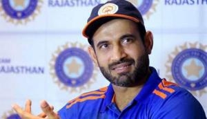 Indian pacer Irfan Pathan holds cricket selections in Kashmir