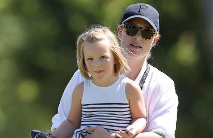 Queen Elizabeth‘s granddaughter Zara Tindall steps out to cheer husband Mike Tindall at golf tournament
