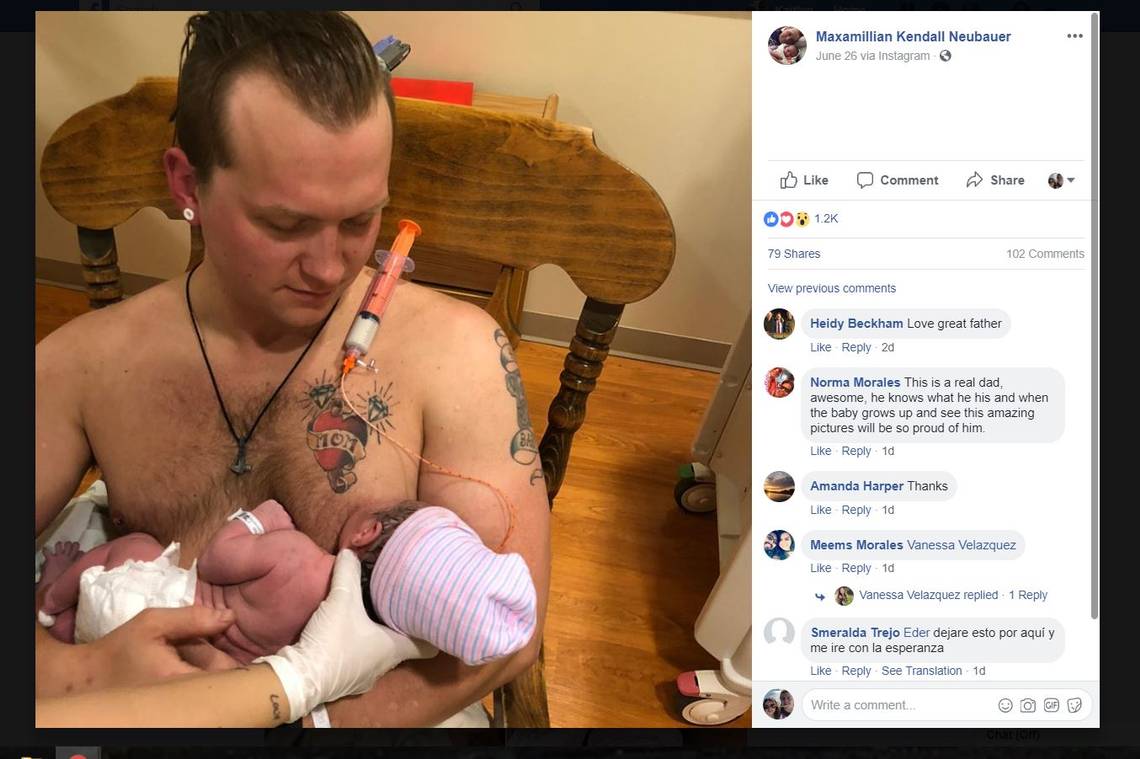 Wisconsin dad ‘breastfeeds’ newborn as his wife recovers from C-section complications