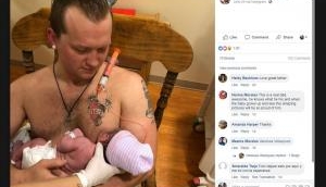 Wisconsin dad ‘breastfeeds’ newborn as his wife recovers from C-section complications