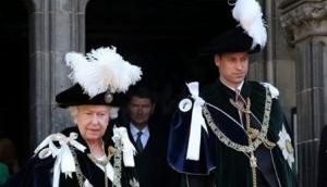 Prince William wears Ostrich feather hat for Annual Knights service in Scotland
