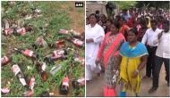 Chhattisgarh: Villagers protest relocation of liquor shop in vicinity