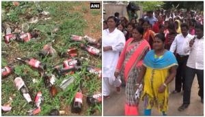Chhattisgarh: Villagers protest relocation of liquor shop in vicinity