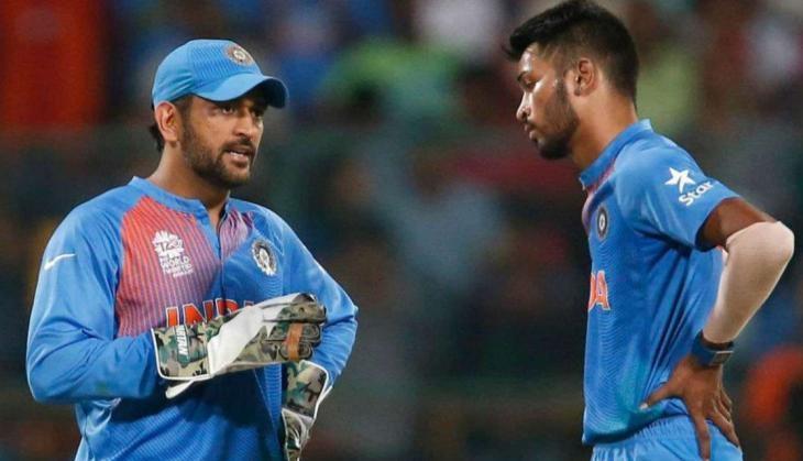 Pandya and Dhoni