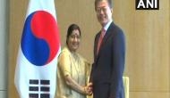 Sushma Swaraj meets South Korean President Moon Jae-in